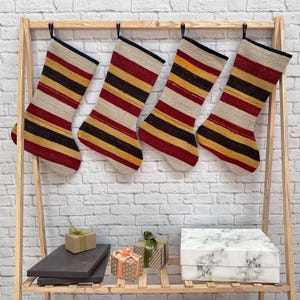 Vintage Christmas Stocking, Antique Rug Stocking, 6x19 inches Ornament Stockings, Luxury Unique Stocking, Family Set Christmas Stockings,