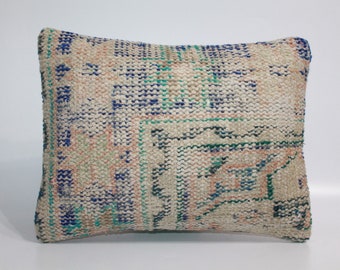 12x16 inches Vintage Wool Rug Pillow Cover,Boho decor,Sofa carpet pillow,Handwoven Rug Pillow,Couch rug pillow,Throw pillow,Rug Pillow cover