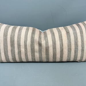 Pillow for Sofa, Vintage Kilim Pillow, 16x36 Ethnical Kilim Rug Pillow, Throw Kilim Pillow, Beige Cushion Case, Turkish Lumbar Pillow,
