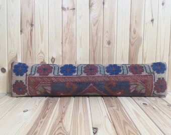 8x36 inches Big Lumbar Carpet Pillow Turkish Rug Pillow Cover Lumbar Pillow Rug Pillow cushion Boho Pillow Cover Decorative Rug Pillow Cover