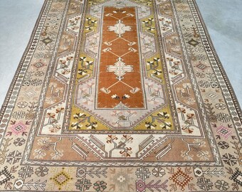 Large Rug, Turkish Rug, Vintage Rug, Oushak Rug, Rugs for Salon