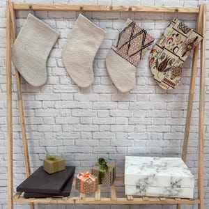 Family Set Christmas Stockings, Christmas Decoration, Custom Christmas Gift, 7x14 inches Xmas Stocking, Kilim Christmas Stockings,