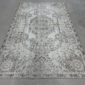 Vintage Rug, Turkish Rug, 6x9 Large Rug, Anatolian Rug, Rugs For Bedroom, 5.6x8.9 ft Beige Rug, Vintage Turkish Rug, Large Oushak Rug,