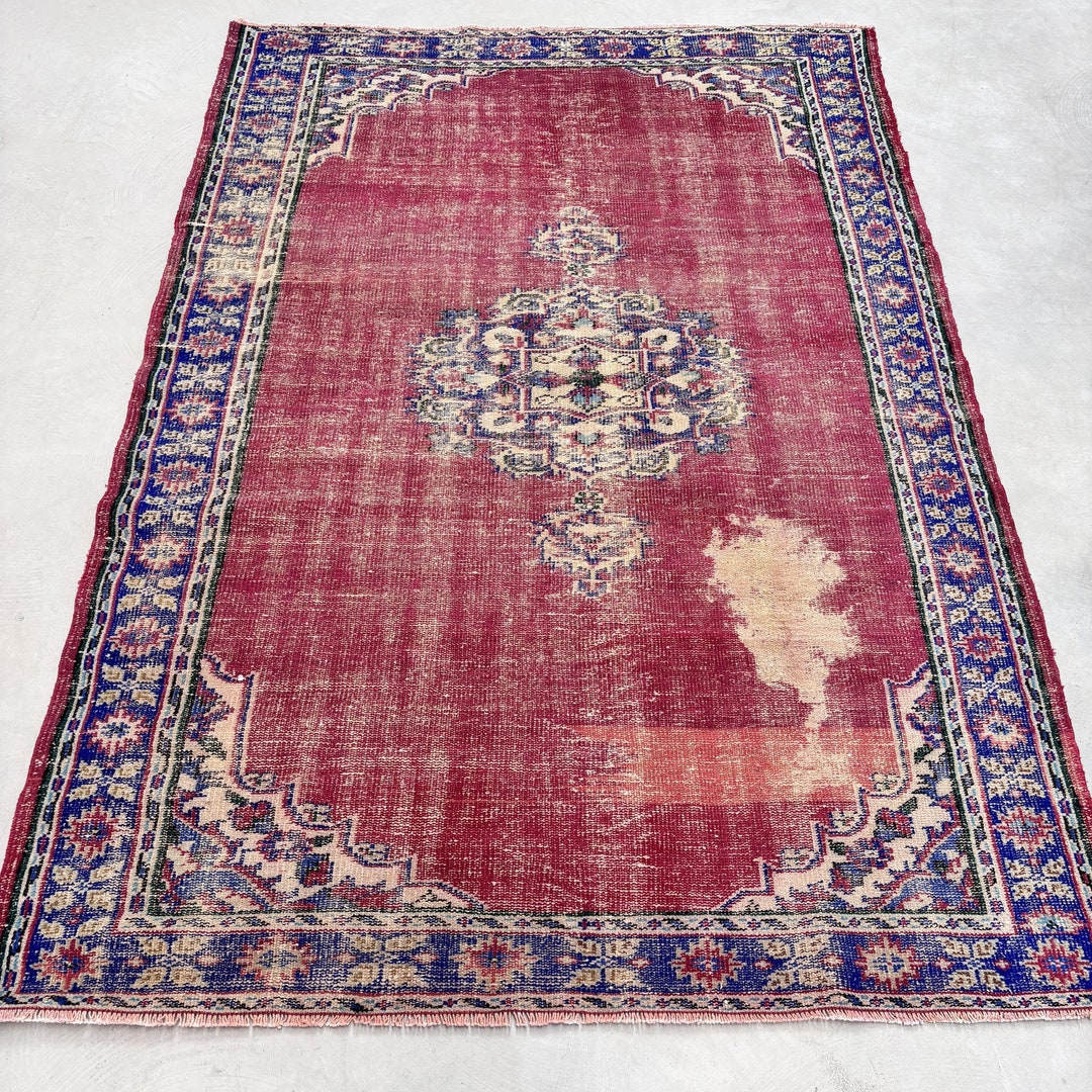 一点物ビンテージラグ（トルコ、アナトリア）オリエンタル花柄170 x 280cm