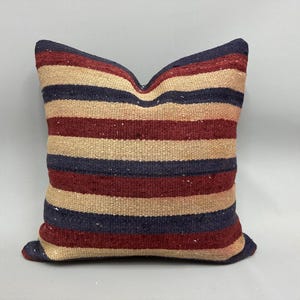 Poduszka Vintage, Poduszka Vintage Kilim, Poduszka Vintage Kilim 20x20, Poduszka Boho, Poduszka Beżowa, Poduszka Boho Stripe Kilim,