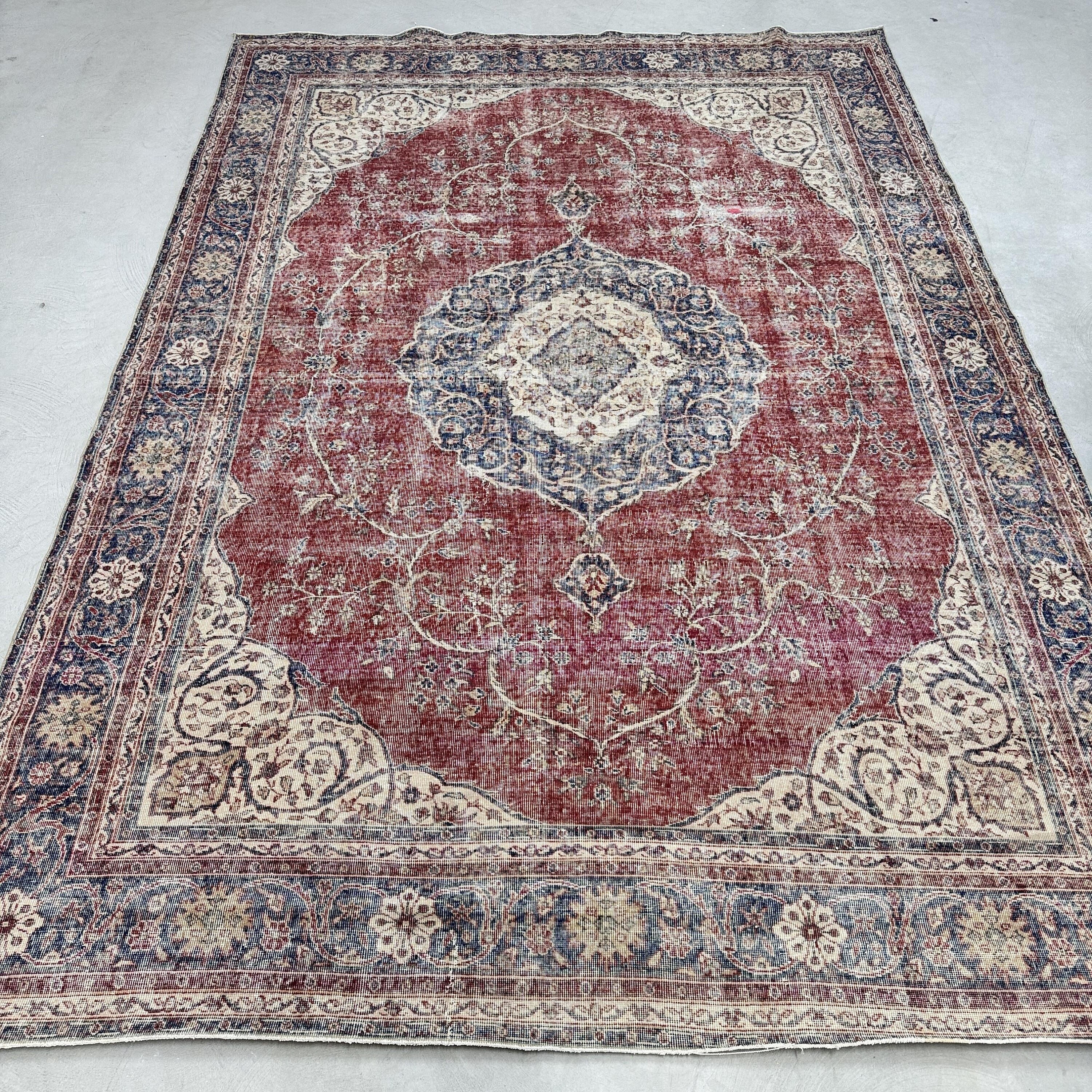 Vintage Rug Oversize Rugs Turkish Anatolian for Cool 8.4x12 Ft Red