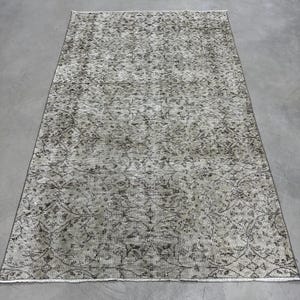 4x7 Area Rug, Turkish Rug, Vintage Rug, Anatolian Rug, Rugs For Dining Room, 4.5x7.2 ft Beige Rug, Modern Wool Rug, Turkish Area Rug,