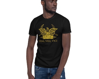 Veni Vidi Vici T-Shirt: Julius Caesar Roman Eagle Parody