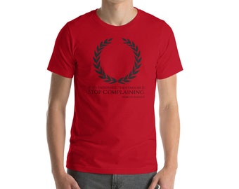 Marcus Aurelius Stoic Quote T-Shirt: Ancient Rome Philosophy
