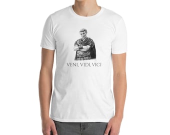 Veni Vidi Vici T-Shirt: Julius Caesar Quote, Roman History Tee