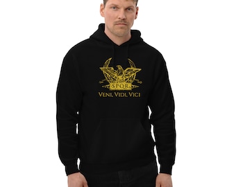 Veni Vidi Vici Hoodie: Julius Caesar Roman Eagle Parody