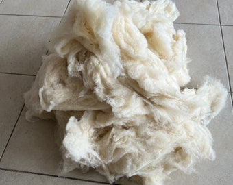 Wool Stuffing, Pure Wool, Natural Wool, Wool Filling, Merino Wool, Dolls Filler, Wool Batting, Washed Wool, Wool Pillow Stuffing, Wool Duvet