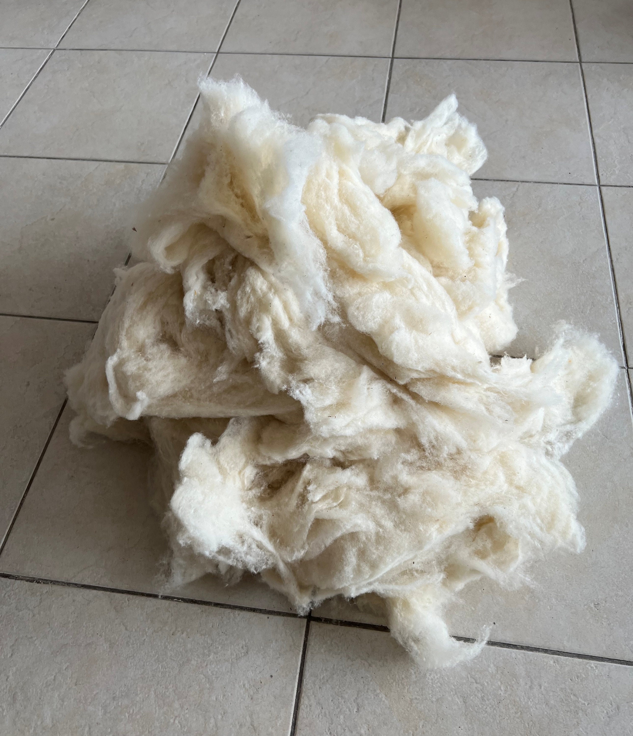 Sheep Wool Batting All Natural Fabric 500gsm 1/2 Thickness Bag Quilt  Filling High Quality Crafts Perfect for Holiday Crafts Gifts 