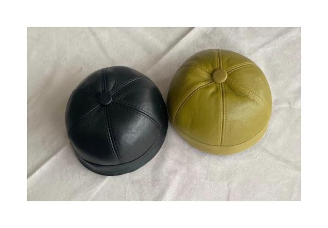Leather Docker Cap, Adjustable Cap, Docker Cap, Docker Hat, Docker ...