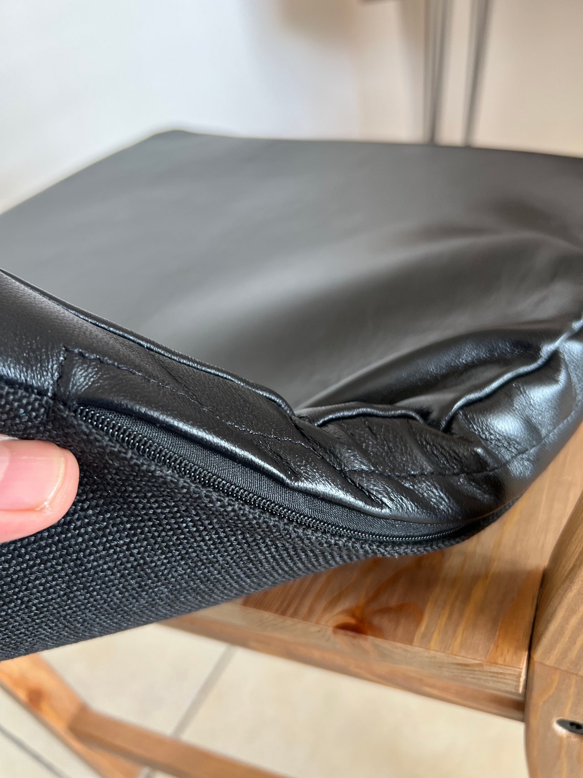 Leather Seat Pads, Genuine Black Leather, Leather Seat Covers, Leather