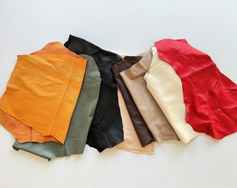 Genuine Leather Scraps, Leather Remnants, Big Size Pieces, Leather Scraps Crafts, Soft Leather Scraps, DIY material, Large Leather Scraps