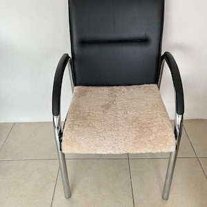 Sheepskin Seat Pads, Chair Seat Pad, Armchair Seat Pads, Genuine Sheepskin, Curly Sheepskin, Sheepskin Chair Pad, Shorthair Sheepskin Cover