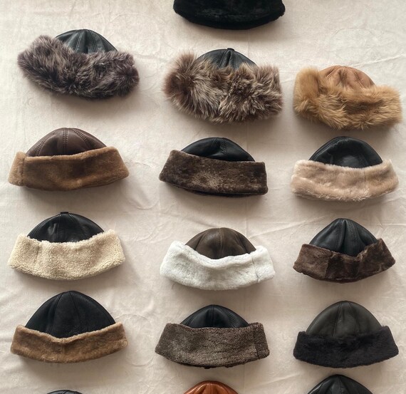 Elegant Black and Brown Hat with Fur Trim Elegant Churchwear Fleece Hat & Glove Set with Faux Fur Trim  main image 2