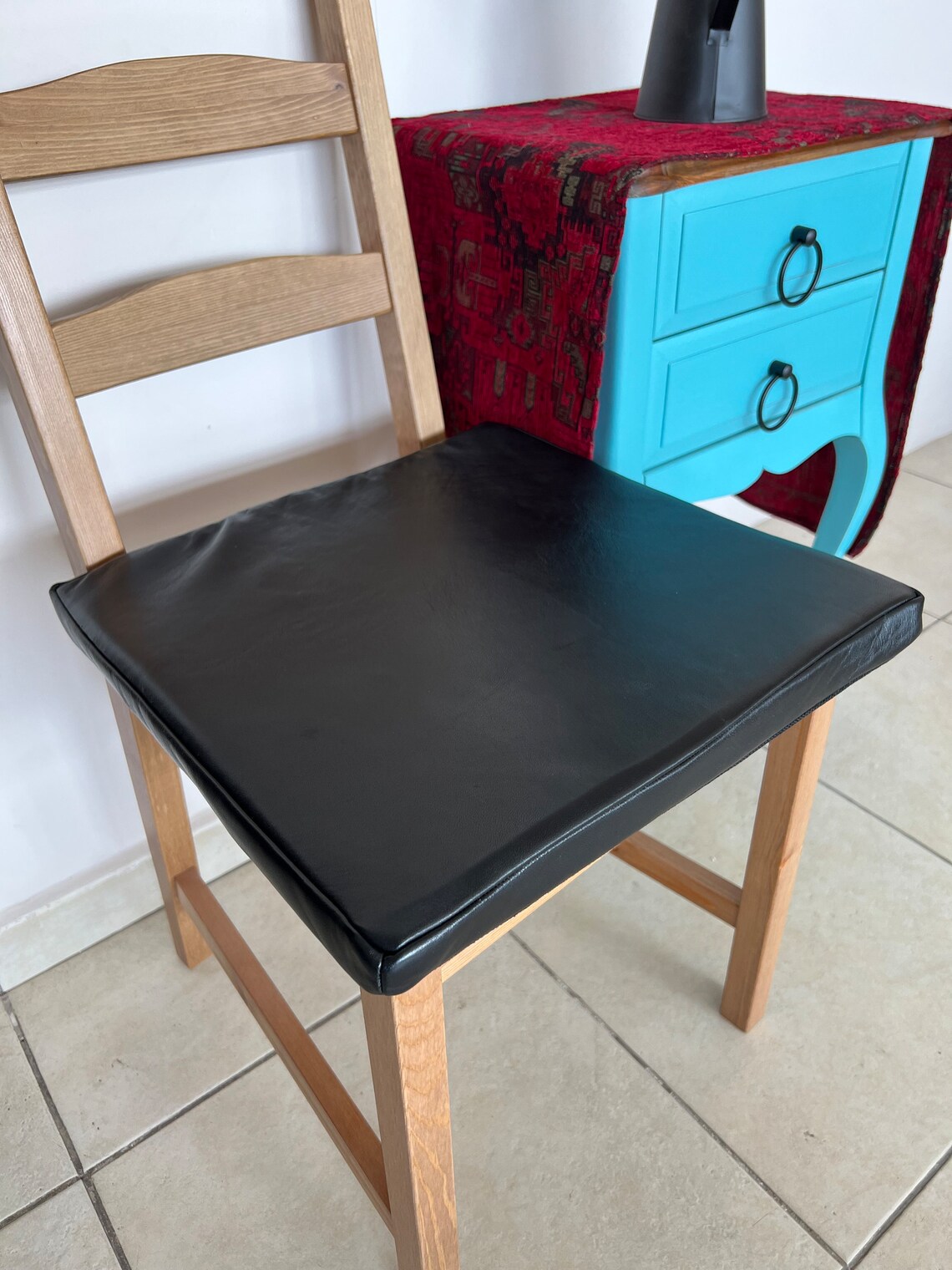 Leather Seat Pads Genuine Black Leather Leather Seat Covers Etsy