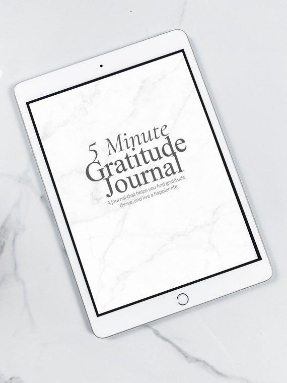 Digital Gratitude Journal | 5 Minute Journal | Growth Journal | iPad Journal | SelfCare Journal | Mindfulness Journal | Goodnotes Planner