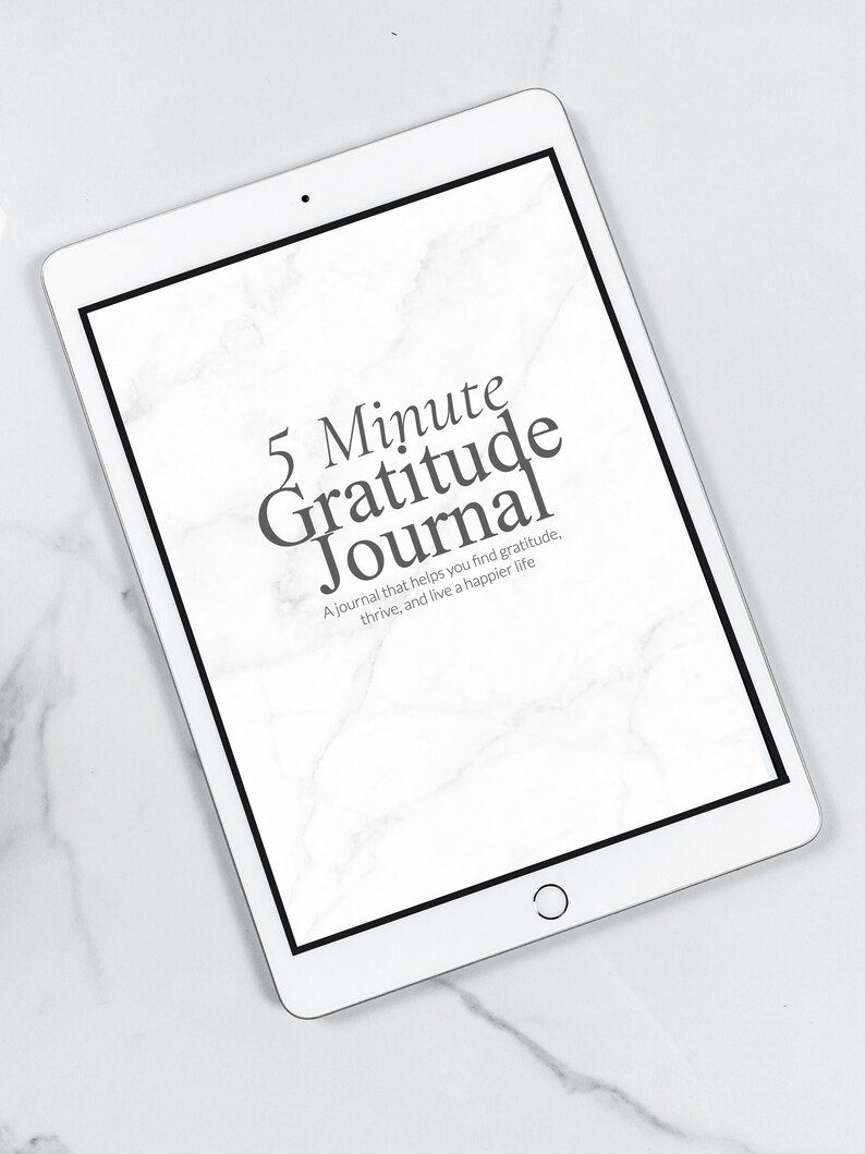 Diario de Gratitud Digital / Diario de 5 Minutos / Diario de Crecimiento / Diario iPad / Diario de Autocuidado / Diario de Atención Plena / Planificador Goodnotes imagen 1