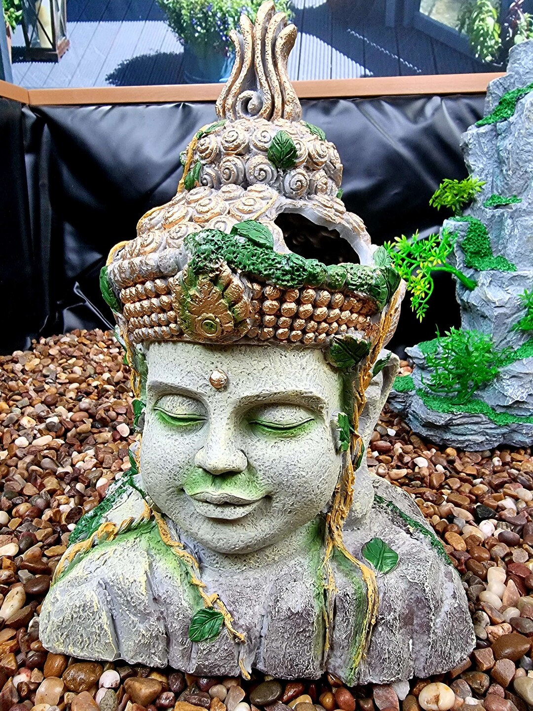 Clear View Garden Aquarium Buddha Etsy