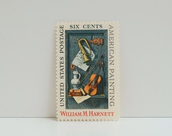 Vintage Unused Stamp - Musical Instruments - 6 cents