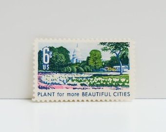 Vintage Unused Stamp - Beautification of America - 6 cents