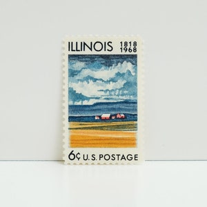 Vintage Unused Stamp - Illinois Statehood - 6 cents