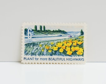 Vintage Unused Stamp - Beautification of America - 6 cents