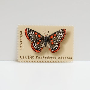 Vintage Unused Stamp - Butterflies: Checkerspot  - 13 cents