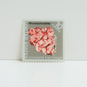 Vintage Unused Stamp - Minerals: Rhodochrosite  - 10 cents