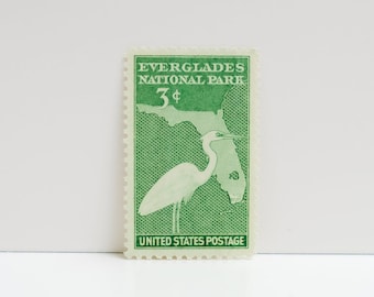 Vintage Unused Stamp - Everglades National Park - 3 cents