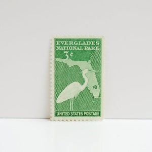 Vintage Unused Stamp - Everglades National Park - 3 cents