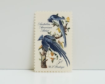 Vintage Unused Stamp - Audubon Columbia Jay - 5 cents