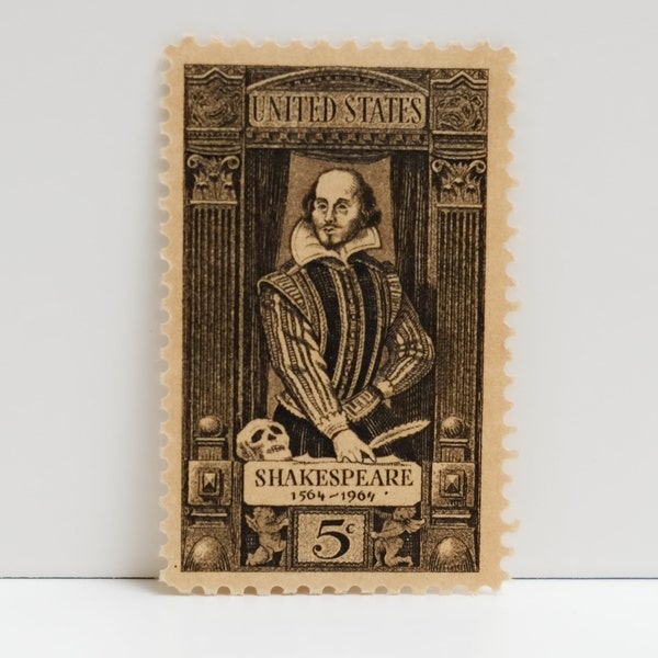 Vintage Unused Stamp - William Shakespeare - 5 cents