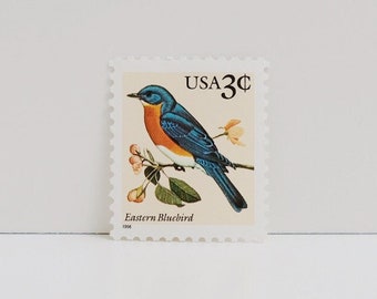 Vintage Unused Stamp - Eastern Bluebird - 3 cents