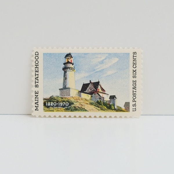 Vintage Unused Stamp - Maine Statehood - 6 cents