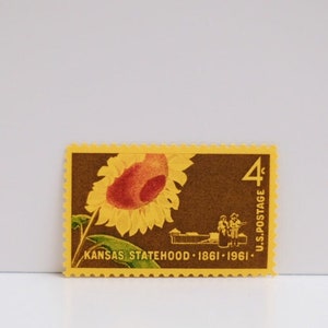 Vintage Unused Stamp - Kansas Statehood - 4 cents