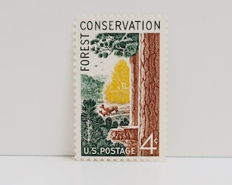 Vintage Unused Stamp - Forest Conservation - 4 cents
