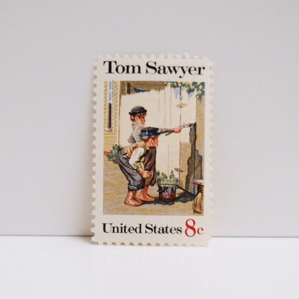 Vintage Unused Stamp - Tom Sawyer - 8 cents