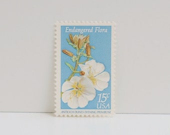 Vintage Unused Stamp - Endangered Flora: Evening Primrose - 15 cents