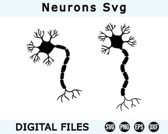 Neurons Svg, Dopamine Svg, Brain Clipart, Neuro Nerves, Biology Svg, Neuro Nurse Svg, Anatomy Svg, Neurodiversity, NeuroDiverse, Neuro Nurse
