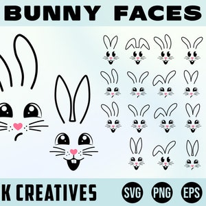 Häschen-Gesicht, Häschen-Png, Häschen-Svg, Mädchen-Häschen-Gesicht, Ostern-Svg-Bundle, Frühlings-Svg-Bundle, Kaninchen-Svg, kleiner Hase-Svg, Cricut-Svg