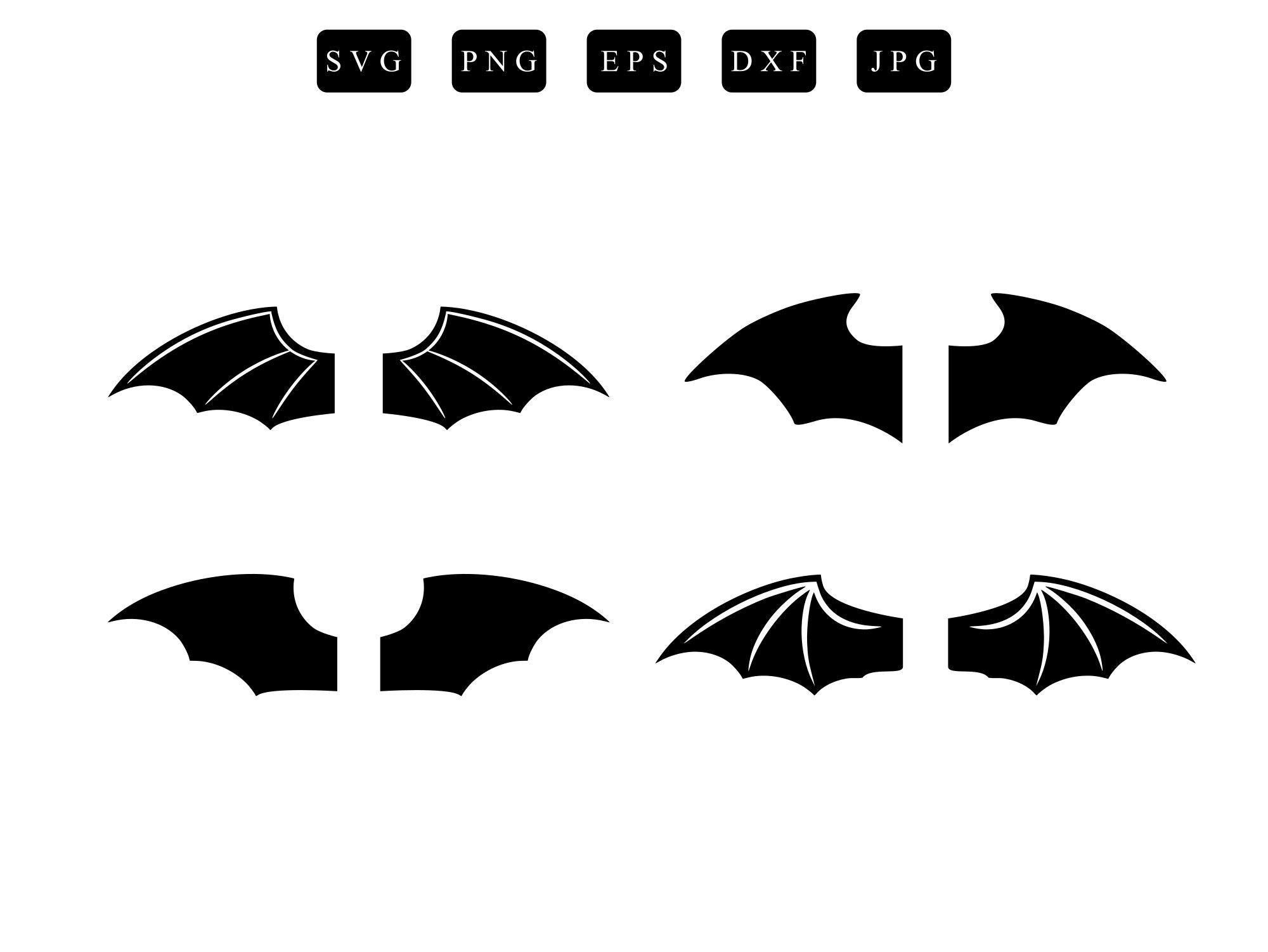 Printable Bat Wing Template 