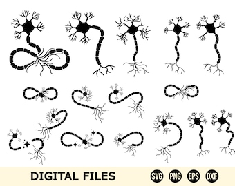 Neurons Svg, Dopamine Svg, Brain Clipart, Neuro Nerves, Biology Svg, Neuro Nurse Svg, Anatomy Svg, Neurodiversity, NeuroDiverse, Neuro Nurse