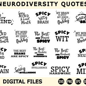 Nerodiversität SVG, Neurodiversität SVG Bundle, Neurodiversität Zitate, Neurodiverse, Adhd SVG, Adhd Zitate, Spectrum SVG, Sonderpädagogik