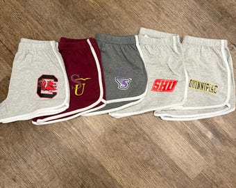 Track shorts with custom text or image
