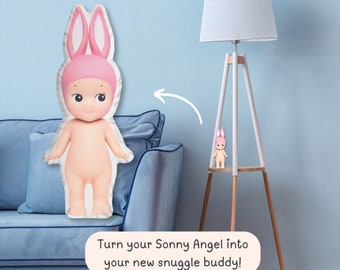 Rabbit Sonny Angel Pillow |  Soft and Cuddly Sonny Angel Plush | Ideal Gift for Sonny Angels Fans and Kawaii Lovers