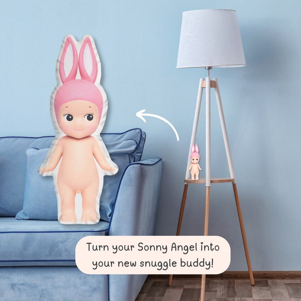 Rabbit Sonny Angel Pillow |  Soft and Cuddly Sonny Angel Plush | Ideal Gift for Sonny Angels Fans and Kawaii Lovers